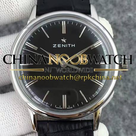 Replica Zenith Elite 6150 03.2270.6150/01.C493 Stainless Steel Black Dial Swiss Elite 6150