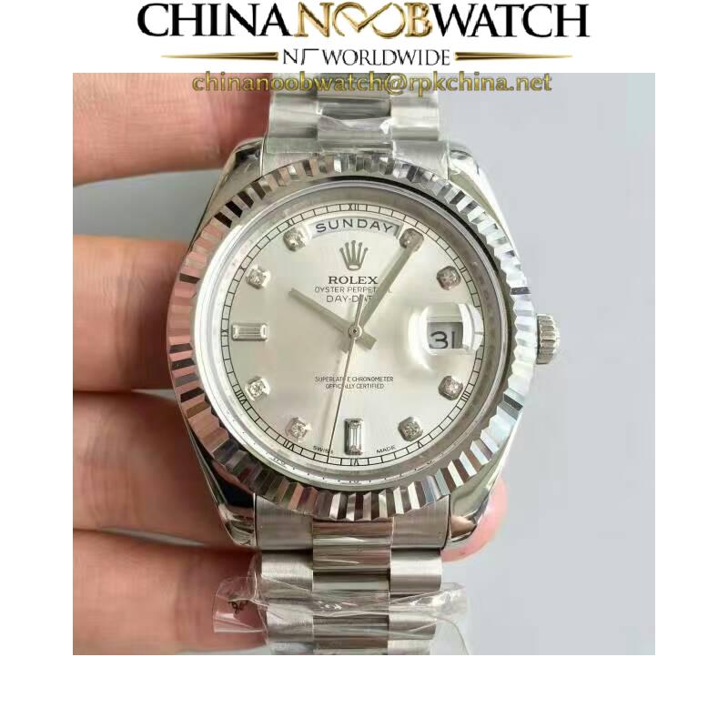 Replica Rolex Day-Date II 218239 41MM V6 Stainless Steel Sundust Dial Swiss 2836-2