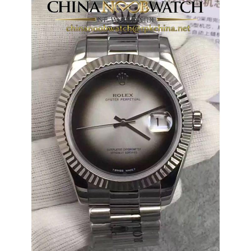 Replica Rolex Datejust 41 Lapis Lazuli HK Stainless Steel Gray Dial Swiss 3255