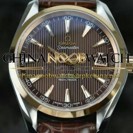 Replica Omega Seamaster Aqua Terra 150M 41MM Rose Gold & Stainless Steel Brown Dial Swiss 8501