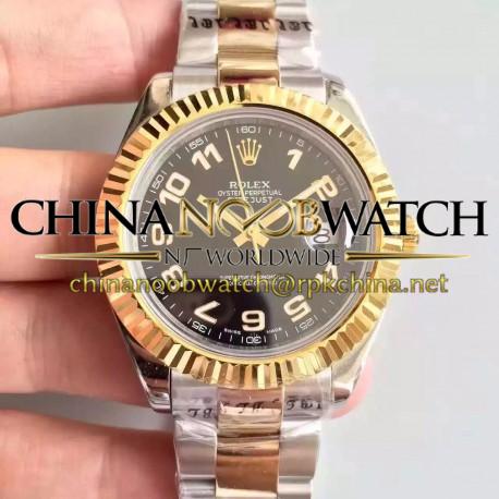 Replica Rolex Datejust 41 126333 41MM NF Stainless Steel & Yellow Gold Black & Arabic Dial Swiss 2836-2