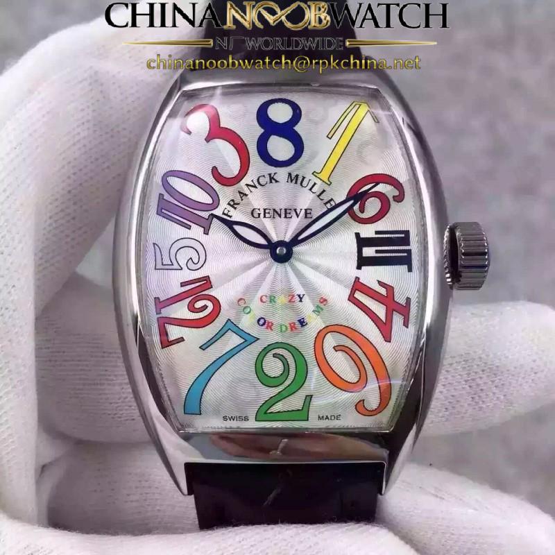 Replica Franck Muller Crazy Color Dreams FM 8880 CH COL DRM Stainless Steel White Dial Swiss 2824-2