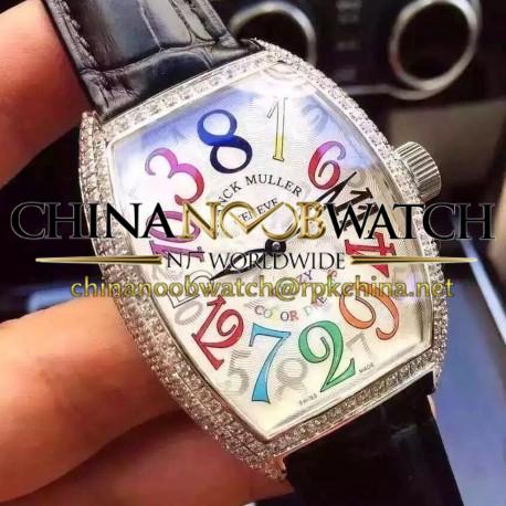 Replica Franck Muller Crazy Color Dreams FM 8880 CH COL DRM Stainless Steel White Dial Swiss 2824-2