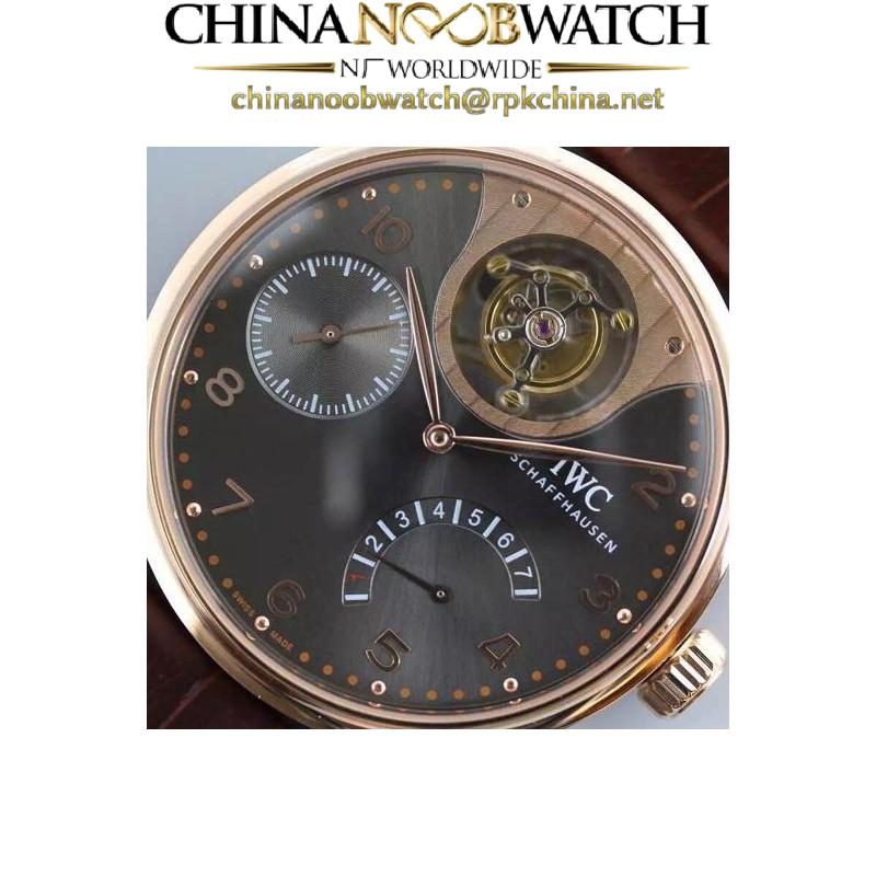 Replica IWC Portuguese Tourbillon Mystery IW504207 Rose Gold Anthracite Dial Swiss 50900