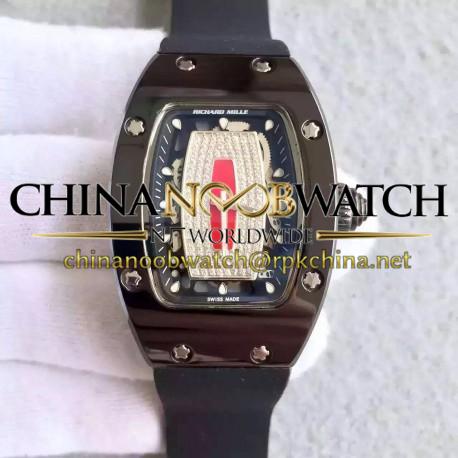 Replica Richard Mille RM07 Ladies PVD Red & Diamonds Dial M6T51