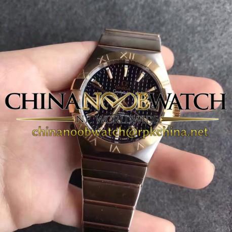 Replica Omega Constellation 123.20.38.21.01.002 38MM V6 Stainless Steel & Yellow Gold Black Dial Swiss 8500