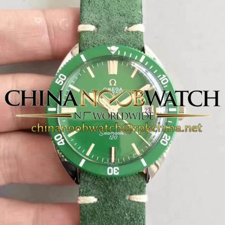 Replica Omega Seamaster 120 Vintage 135.0027 1969 JH Stainless Steel Green Dial Swiss 2824-2