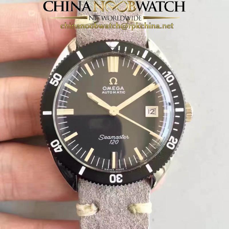 Replica Omega Seamaster 120 Vintage 135.0027 1969 JH Stainless Steel Black Dial Swiss 2824-2