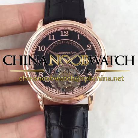 Replica A. Lange & Sohne 1815 Tourbillon 730.032 LH Rose Gold Black Dial Swiss L102.1