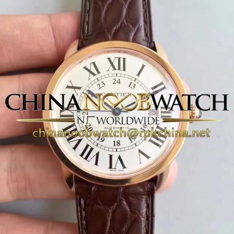 Replica Ronde Solo De Cartier W6701009 42MM TW Rose Gold White Dial Swiss 2892