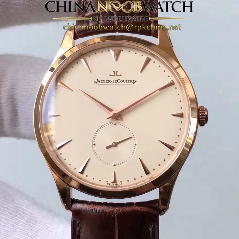 Replica Jaeger-LeCoultre Master Grande Ultra Thin Small Second 1352520 ZF Rose Gold Cream Dial Swiss Calibre 896