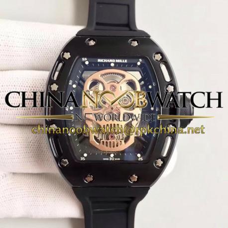 Replica Richard Mille RM052 SF PVD Gold Skull Dial Swiss M6T51