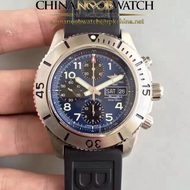 Replica Breitling Superocean Chronograph Steelfish A13341C3/C893/200S/A20DSA.2 N Stainless Steel Blue Dial Swiss 7750