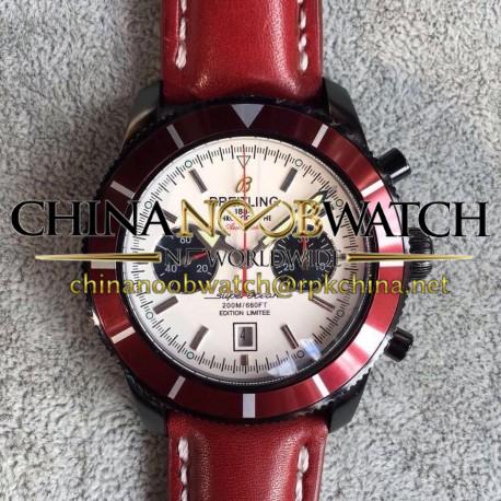 Replica Breitling Superocean Heritage Chronograph M23370D4/BB81 N PVD White Dial Swiss 7750