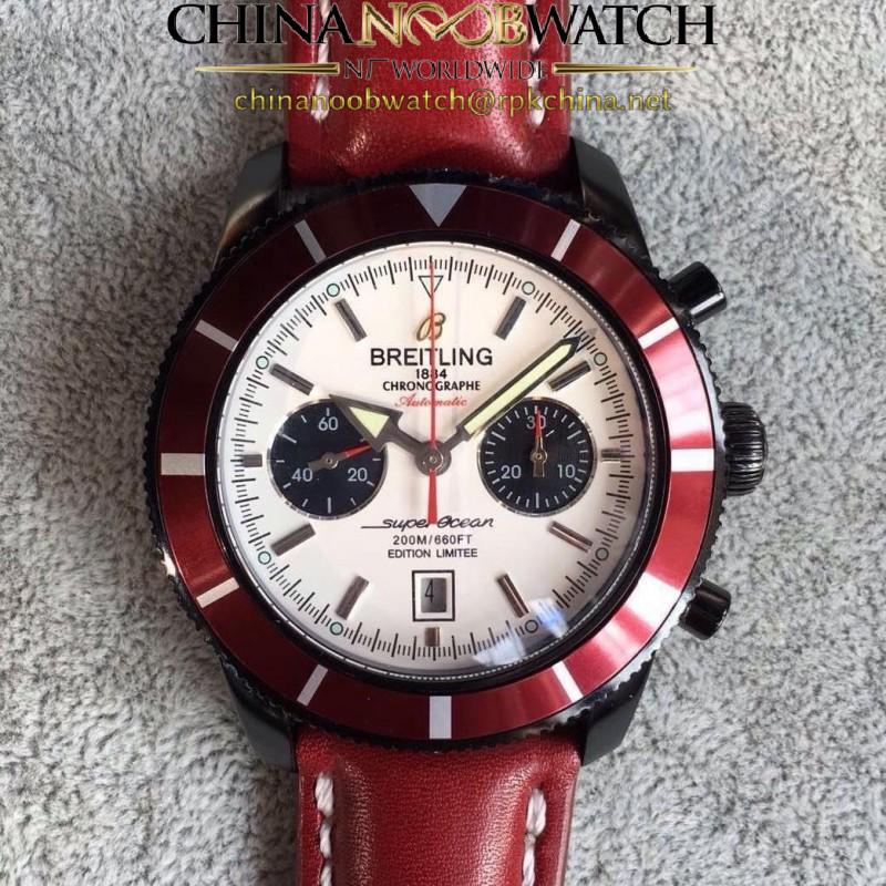 Replica Breitling Superocean Heritage Chronograph M23370D4/BB81 N PVD White Dial Swiss 7750