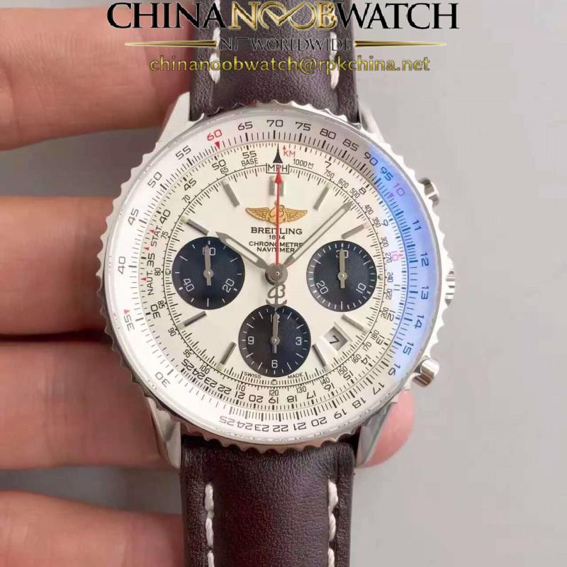 Replica Breitling Navitimer 01 AB012012/BB01/437X/A20BA.1 JF Stainless Steel White Dial Swiss 7750