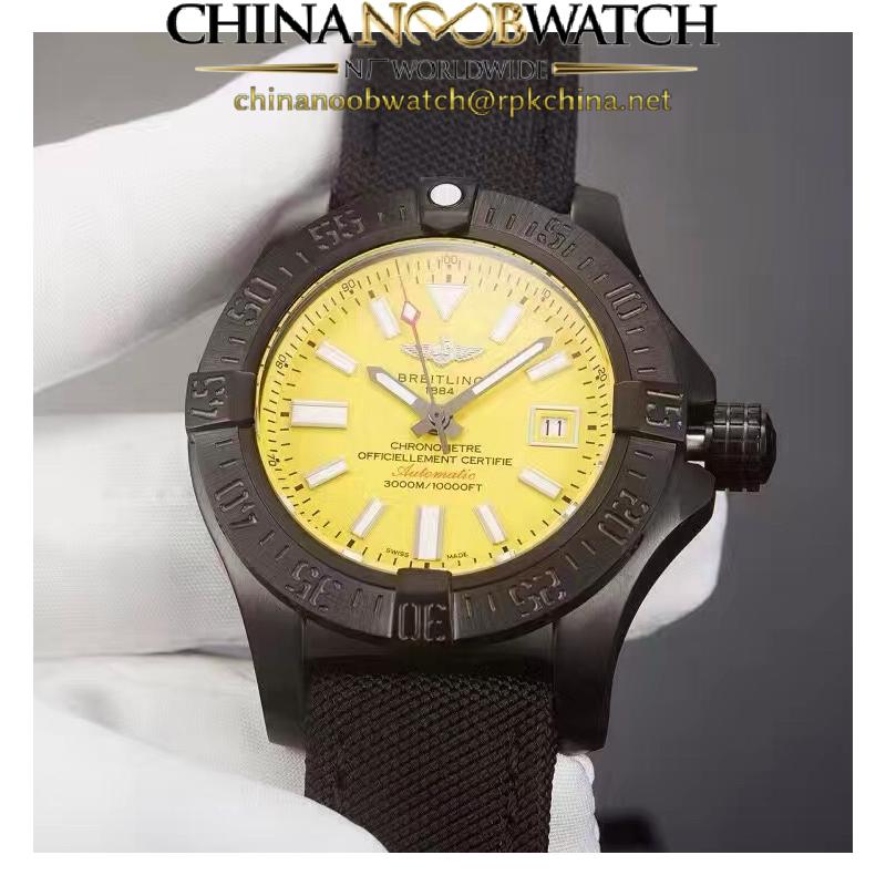 Replica Breitling Avenger II Seawolf Limited Edition M17331E2/I530-101W PVD Yellow Dial Swiss 2836-2