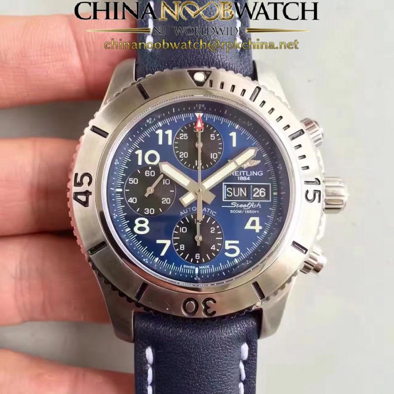 Replica Breitling Superocean Chronograph Steelfish A13341C3/C893/227X/A20BASA.1 N Stainless Steel Blue Dial Swiss 7750