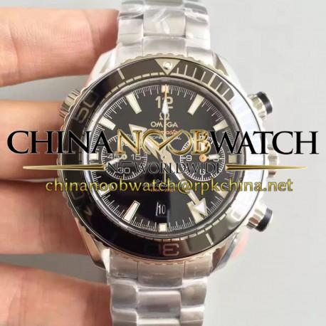 Replica Omega Seamaster Planet Ocean 600M Chronograph 232.30.46.51.01.001 JH Stainless Steel Black Dial Swiss 9900