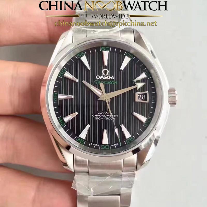 Replica Omega Seamaster Aqua Terra 150M Master Golf Edition 231.10.42.21.01.001 KW Stainless Steel Black Dial Swiss 8500