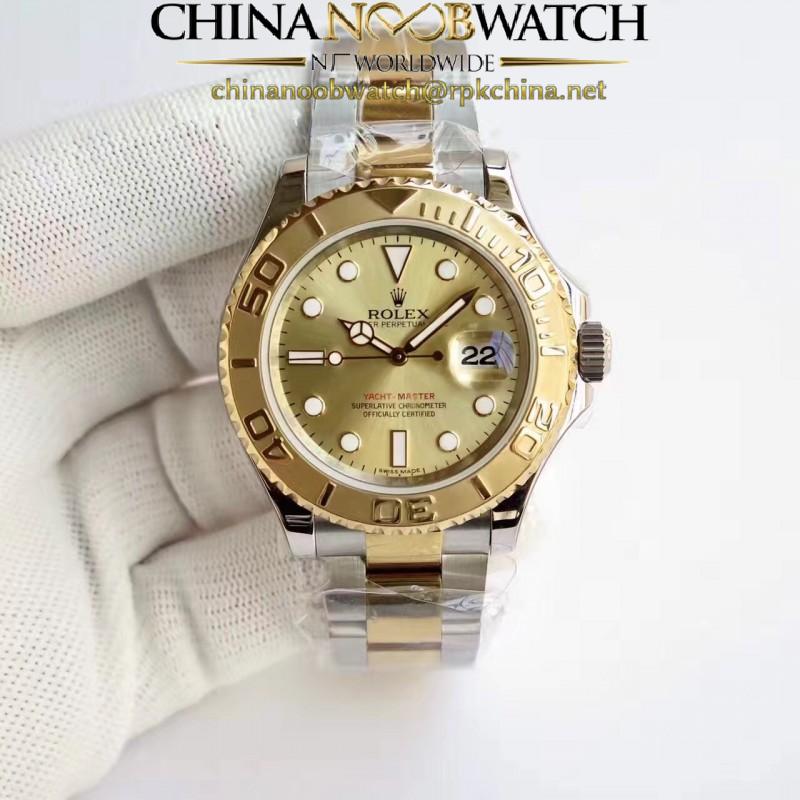 Replica Rolex Yacht-Master 40 116622 JF Stainless Steel & Yellow Gold Champagne Dial Swiss 3135