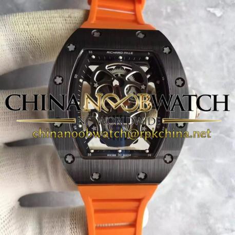 Replica Richard Mille RM052 KV Black Ceramic Black Skull Dial M6T51