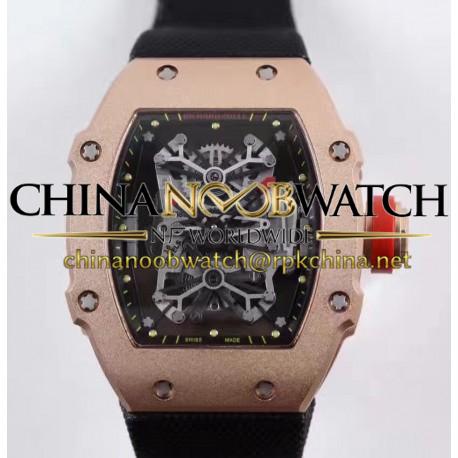 Replica Richard Mille RM27-01 Rafael Nadal Rose Gold Black Dial M9015