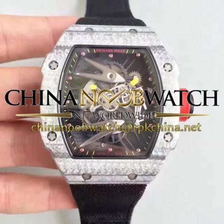 Replica Richard Mille RM27-02 Forged Carbon Black & Skeleton Dial M9015