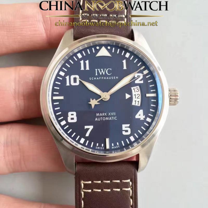 Replica IWC Pilot Mark XVII Le Petit Prince IW326501 MK Stainless Steel Blue Dial Swiss 2892