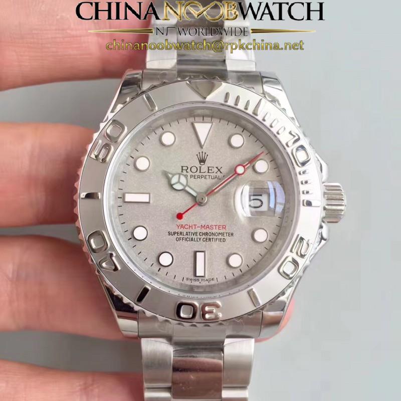 Replica Rolex Yacht-Master 40 116622 EW Stainless Steel Grey Dial Swiss 3135