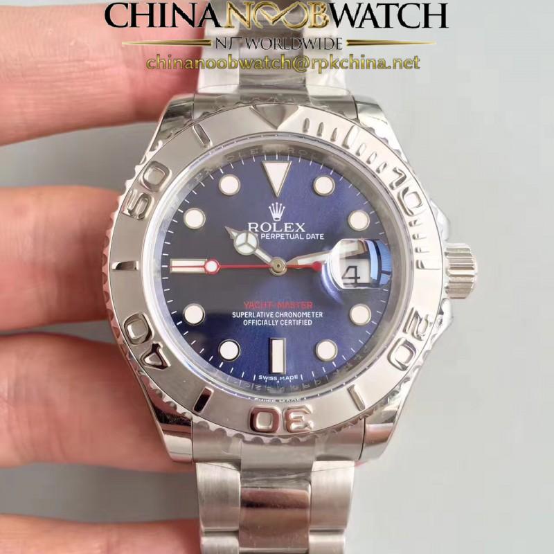 Replica Rolex Yacht-Master 40 116622 EW Stainless Steel Blue Dial Swiss 3135