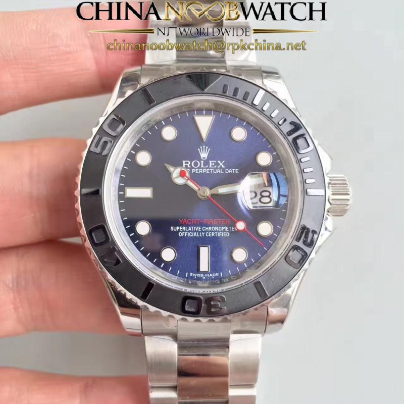 Replica Rolex Yacht-Master 40 116622 EW Stainless Steel Blue Dial Swiss 3135