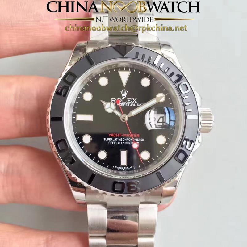 Replica Rolex Yacht-Master 40 116622 EW Stainless Steel Black Dial Swiss 3135