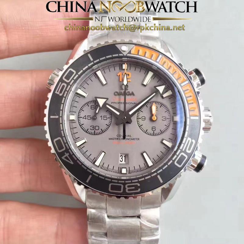 Replica Omega Seamaster Planet Ocean 600M Chronograph 215.90.46.51.99.001 JH Stainless Steel Grey Dial Swiss 9900