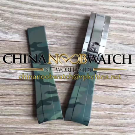 Rolex Green Safari Rubber B Strap for Submariner GMT-Master II