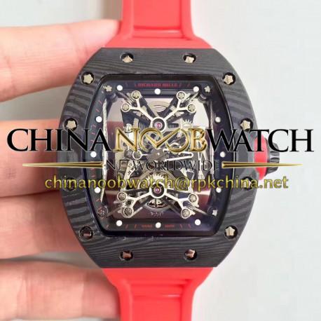 Replica Richard Mille RM50-27-01 NTPT KV Black Forged Carbon Black & Skeleton Dial M9015