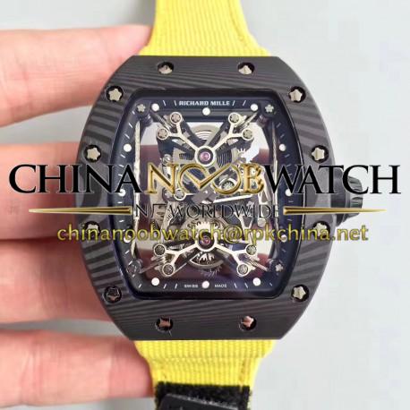 Replica Richard Mille RM50-27-01 NTPT KV Black Forged Carbon Black & Skeleton Dial M9015