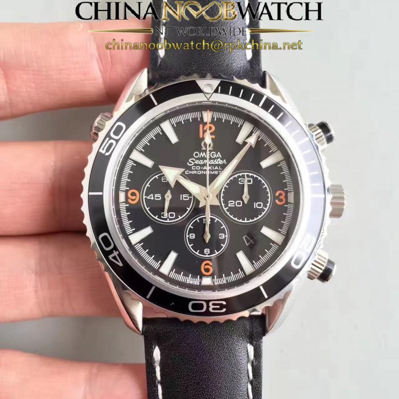 Replica Omega Seamaster Planet Ocean 600 M Co-Axial Chronograph 2210.51.00 N Stainless Steel Black Dial Swiss ETA 7750