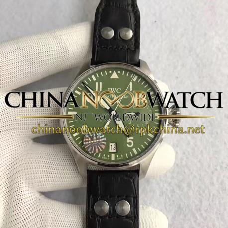 Replica IWC Big Pilot Zeeg & Cerlati IW500407 YL Stainless Steel Green Dial Swiss 51111