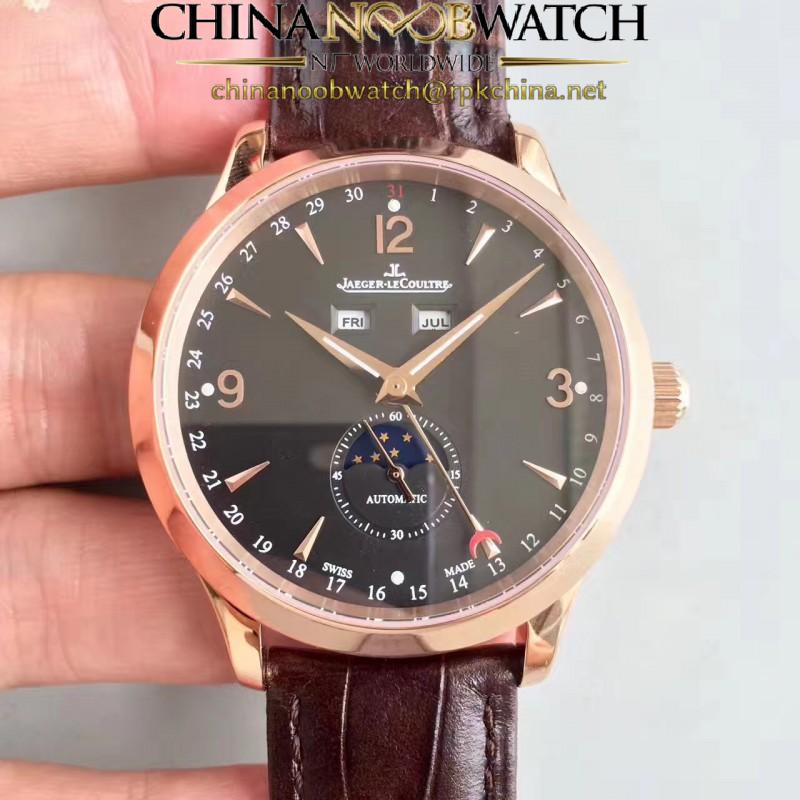 Replica Jaeger-LeCoultre Master Calendar 1552520 BF Rose Gold Black Dial Swiss Caliber 866/1