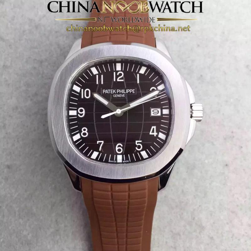 Replica Patek Philippe Aquanaut Jumbo 5167A-001 MK Stainless Steel Brown Dial Swiss 324SC