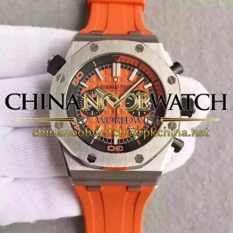 Replica Audemars Piguet Royal Oak Offshore Diver Chronograph 26703ST.OO.A070CA.01 JF Stainless Steel Orange Dial Swiss 3124