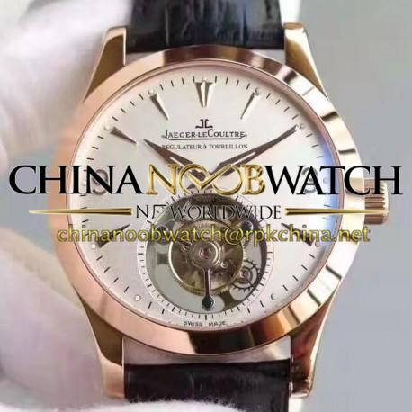 Replica Jaeger-LeCoultre Master Grande Tradition Tourbillon BM Rose Gold White Dial Swiss Tourbillon