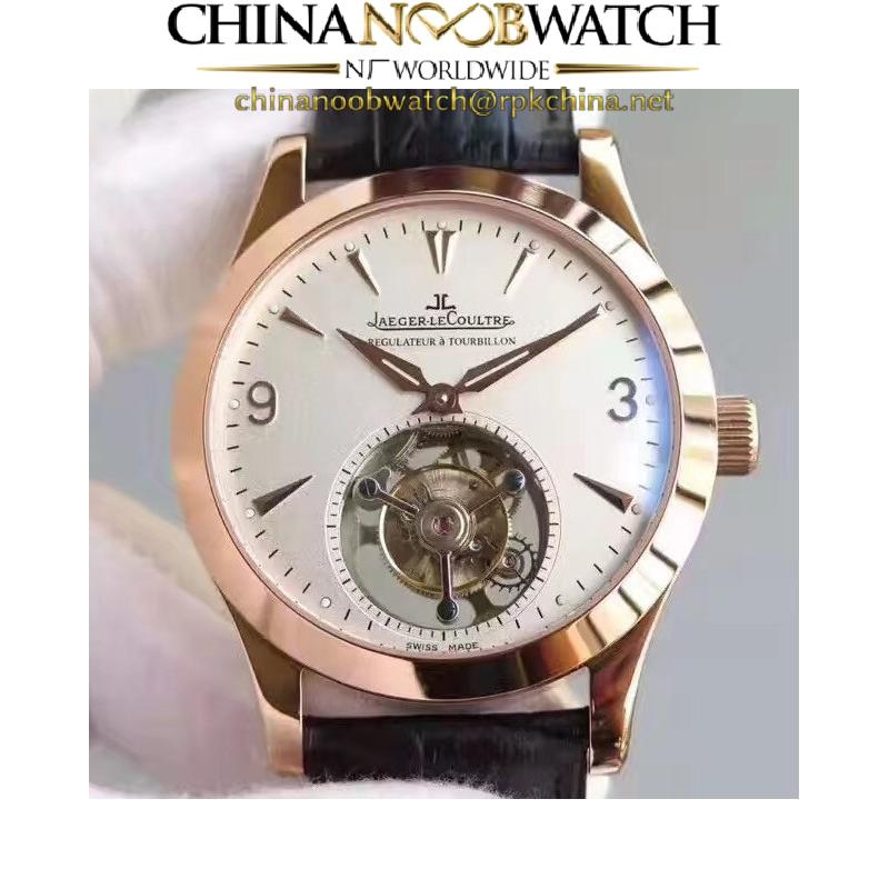 Replica Jaeger-LeCoultre Master Grande Tradition Tourbillon BM Rose Gold White Dial Swiss Tourbillon