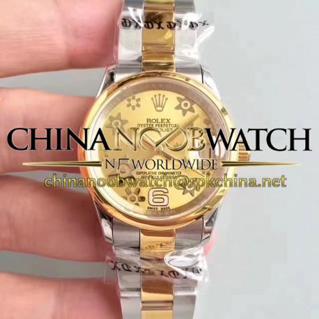 Replica Rolex Datejust 31 178243 31MM JF Stainless Steel & Yellow Gold Champagne Dial Swiss 2836-2