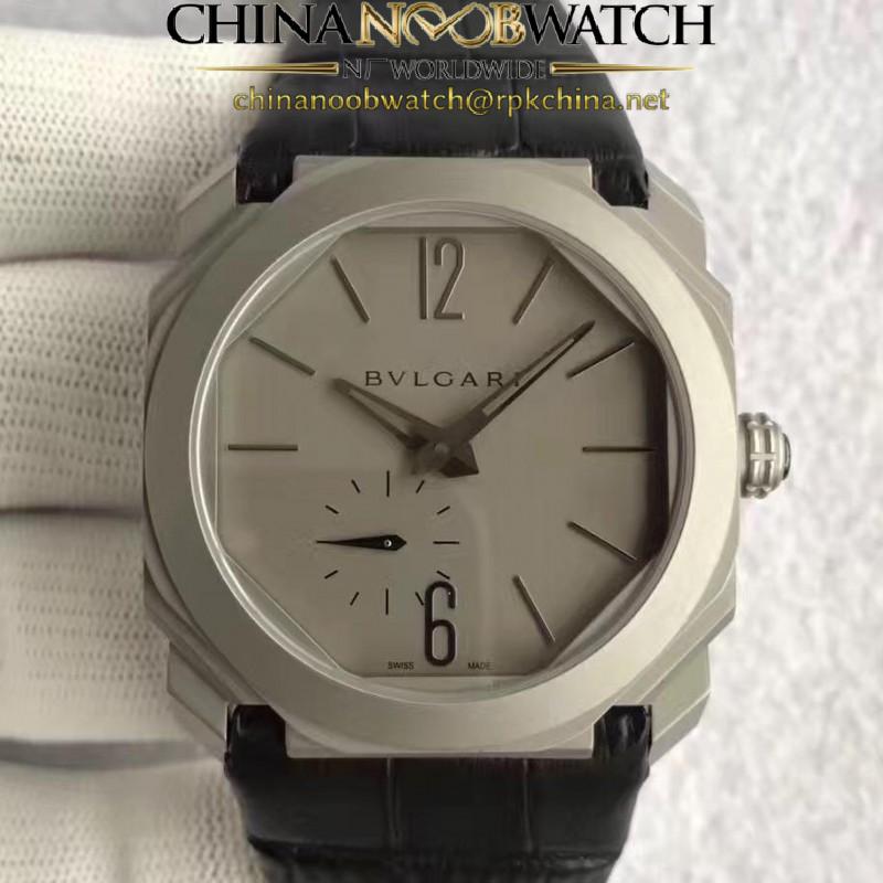 Replica Bvlgari Octo Finissimo 102711 JL Titanium Grey Dial Swiss 2824-2