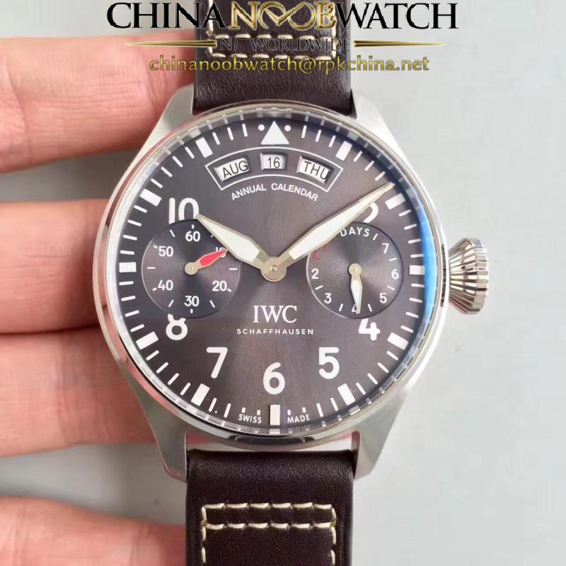 Replica IWC Big Pilot Annual Calendar Le Petit Prince IW502703 AZ Stainless Steel Anthracite Dial Swiss 52850
