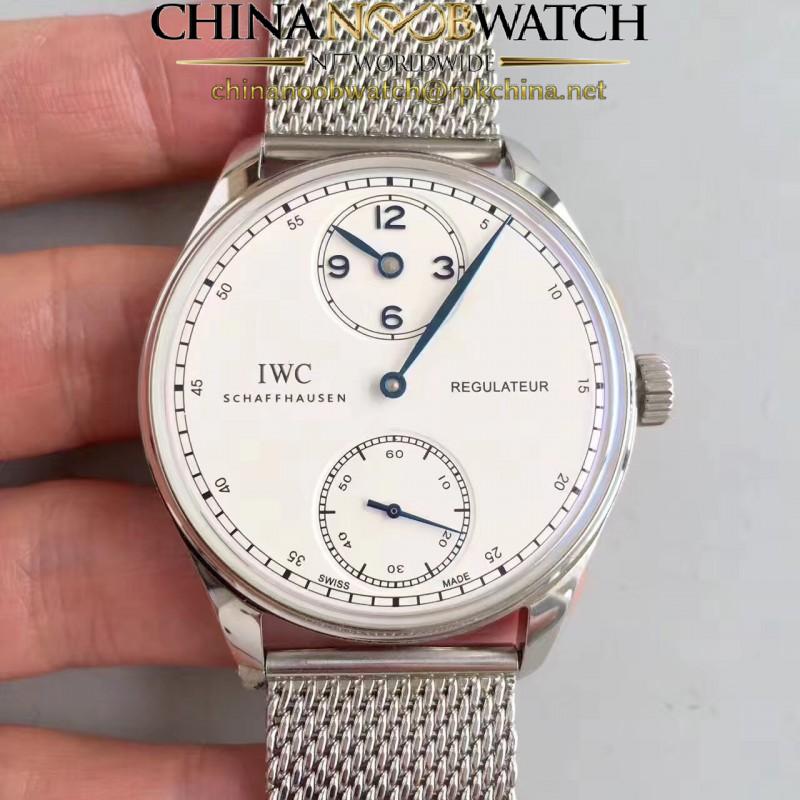 Replica IWC Portugieser Regulateur IW544401 YL Stainless Steel White Dial Swiss IWC 98245