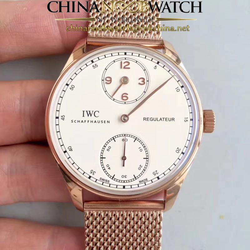 Replica IWC Portugieser Regulateur IW544402 YL Stainless Steel White Dial Swiss IWC 98245