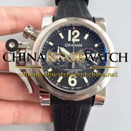 Replica Graham Chronofighter Oversize 20BR0V.B32A.K10N N Stainless Steel Black Dial Swiss 7750